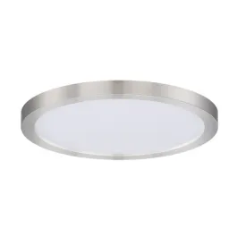 Maxim Lighting Chip 9" Round LED Outdoor Flush Mount - 3000K - 120V - Satin Nickel
