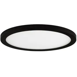 Maxim Lighting Wafer 9" Round LED Outdoor Flush Mount - 3000K - 120-277V - Black