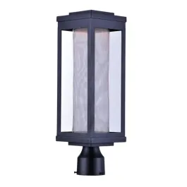 Maxim Lighting Salon LED Outdoor Post Top Lantern - Mesh Screen - 3000K - 120V - Black
