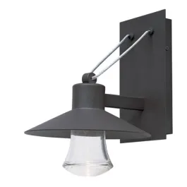 Maxim Lighting Civic Medium LED Outdoor Wall Sconce - Clear Glass - 3000K - 120V - Architectural Bronze