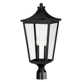 Maxim Lighting Sutton Place VX 2-Light Outdoor Post Top Lantern - 120V - Black