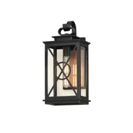 Maxim Lighting Yorktown VX 1-Light Outdoor Wall Sconce - 120V - Black / Aged Copper