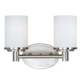 Maxim Lighting Cylinder 2-Light Bath Vanity Light - 120V - Satin Nickel