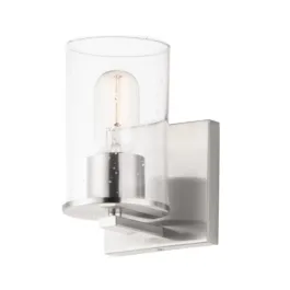 Maxim Lighting Sleek 1-Light Bath Vanity Sconce - 120V - Satin Nickel