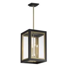Maxim Lighting Neoclass 4-Light Outdoor Pendant - 120V - Black / Gold