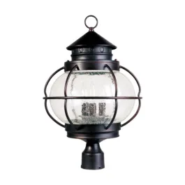 Maxim Lighting Portsmouth 3-Light Outdoor Post Top Lantern - 120V - Oil Rubbed Bronze