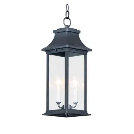 Maxim Lighting Vicksburg 2-Light Outdoor Hanging Lantern - 120V - Black