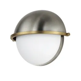 Maxim Lighting Duke Half Sconce - 120V - Satin Nickel / Satin Brass