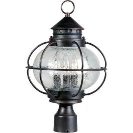 Maxim Lighting Portsmouth 3-Light Outdoor Post Top Lantern - 120V - Oil Rubbed Bronze