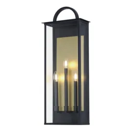Maxim Lighting Manchester 3-Light X-Large Outdoor Wall Sconce - 120V - Black
