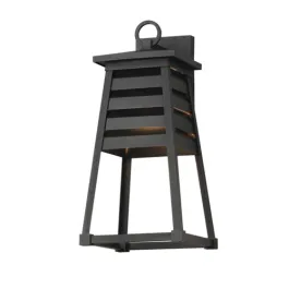 Maxim Lighting Shutters 1-Light Medium Outdoor Wall Sconce - 120V - Black