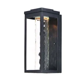 Maxim Lighting Salon LED Outdoor Wall Sconce - Water Glass - 3000K - 120V - Black