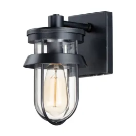 Maxim Lighting Breakwater 1-Light Outdoor Wall Sconce - 120V - Black