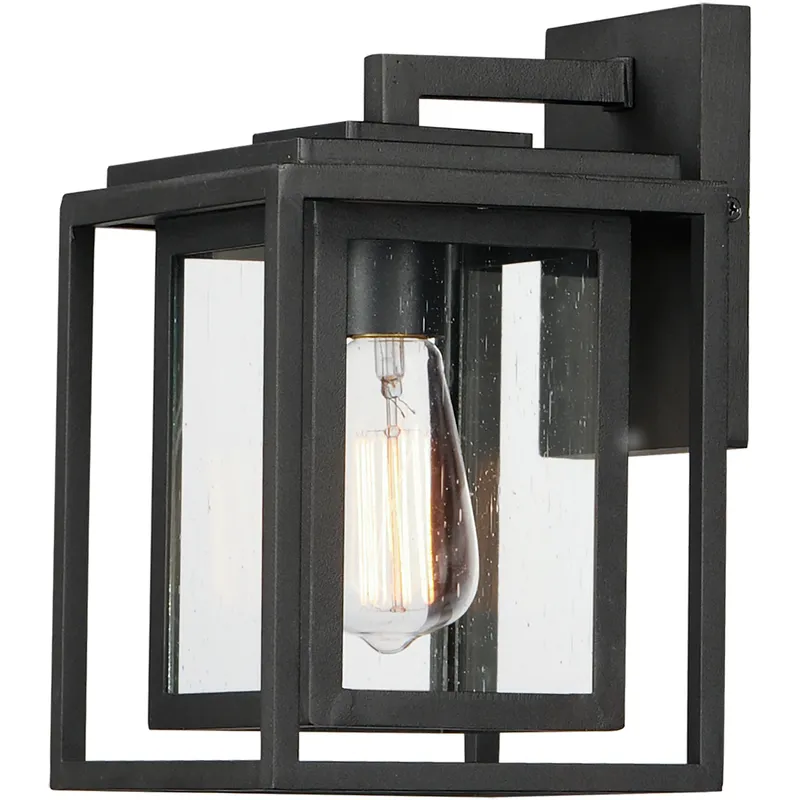 Cabana 1 Light 11 inch Black Outdoor Wall Mount