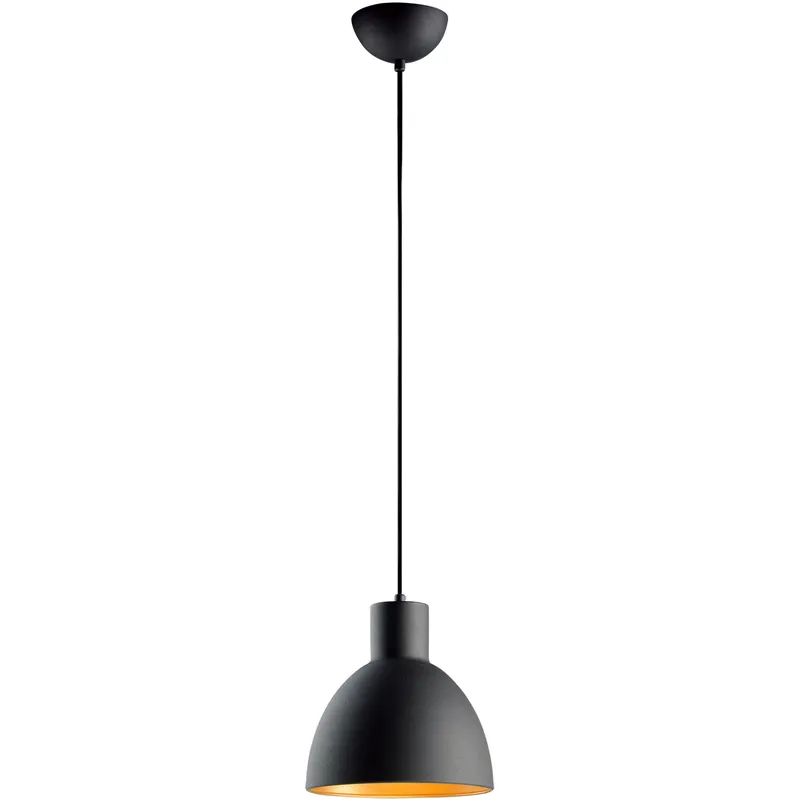 Cora 1 Light 8.75 inch Black and Gold Single Pendant Ceiling Light