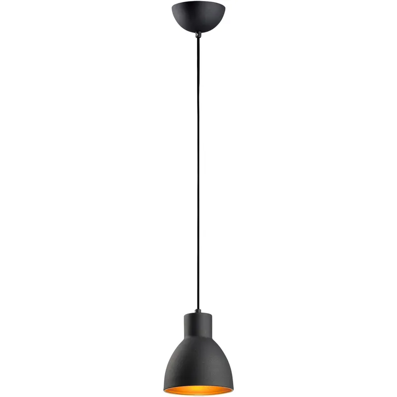Cora 1 Light 6 inch Black and Gold Single Pendant Ceiling Light