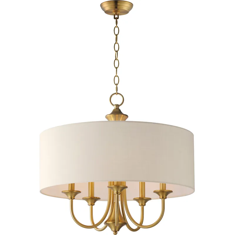 Bongo 5 Light 22 inch Natural Aged Brass Multi-Light Pendant Ceiling Light