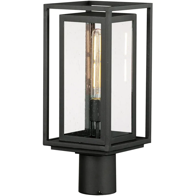 Cabana 1 Light 16.75 inch Black Outdoor Pole/Post Mount