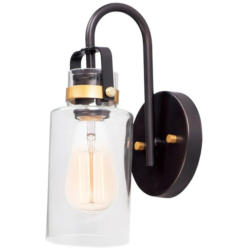 Magnolia 1 Light 5 inch Bronze and Gold Wall Sconce Wall Light