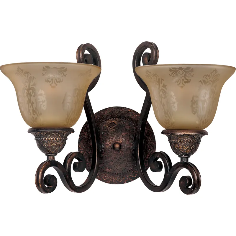 Symphony 2 Light 16 inch Oil Rubbed Bronze Wall Sconce Wall Light
