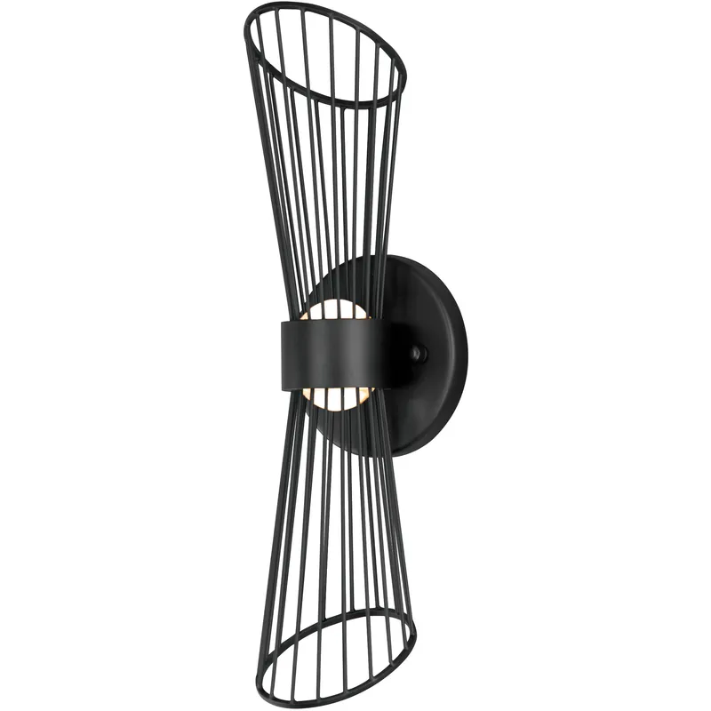 Zeta LED 4.75 inch Black Wall Sconce Wall Light