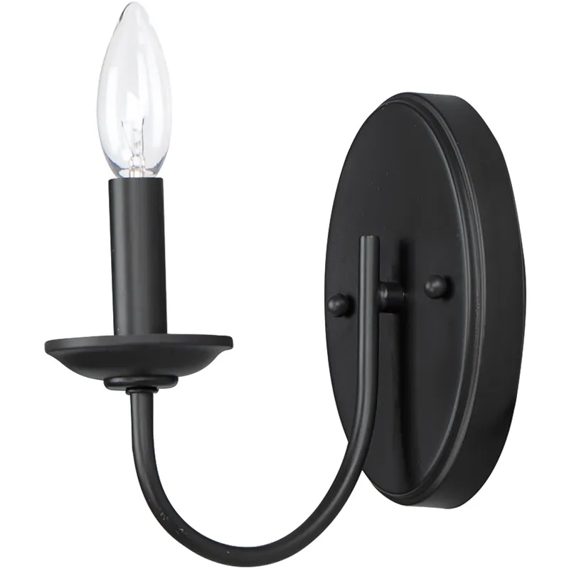 Logan 1 Light 4.5 inch Black Wall Sconce Wall Light