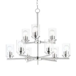 Maxim Lighting Corona 9-Light Chandelier - 120V - Satin Nickel