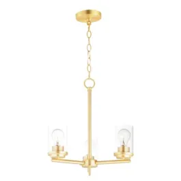 Maxim Lighting Corona 3-Light Chandelier - 120V - Satin Brass