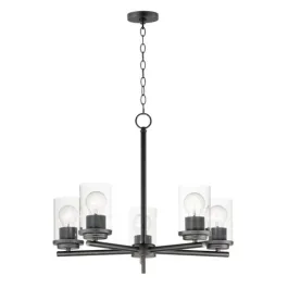 Maxim Lighting Corona 5-Light Chandelier - 120V - Black