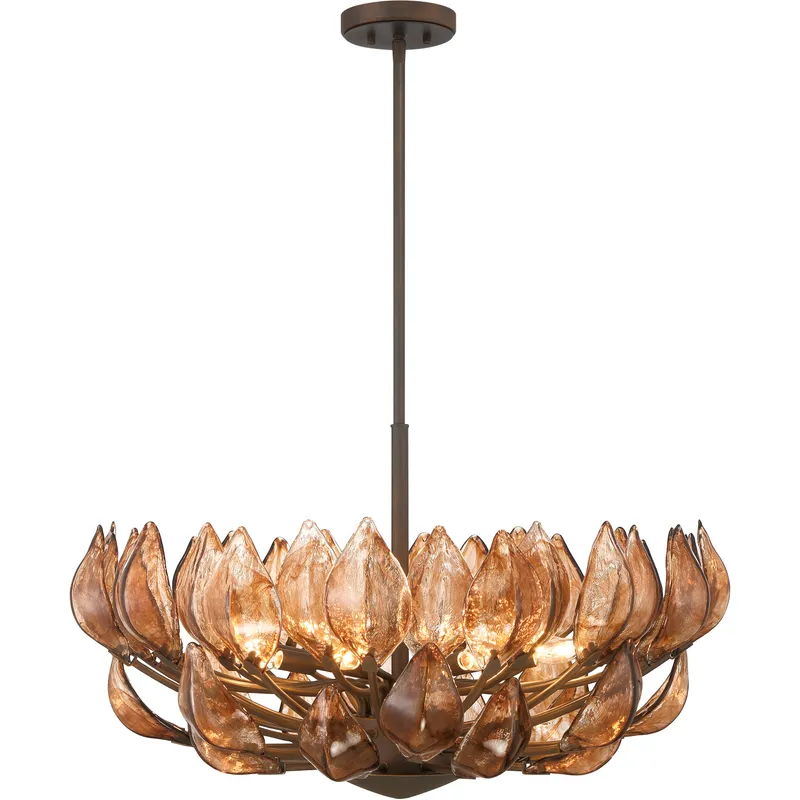 Arboles 8 Light 32.75 inch Heritage Bronze Pendant Ceiling Light
