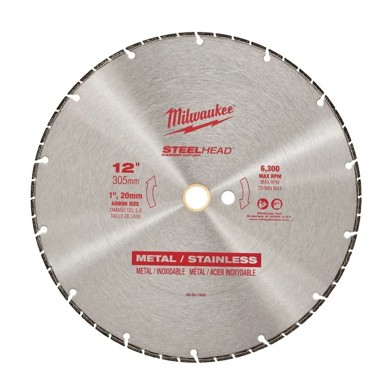 Milwaukee 12" Steelhead Diamond Cut Off Blade