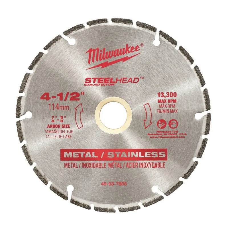 Milwaukee 4-1/2" SteelHead Diamond Cut off Blade