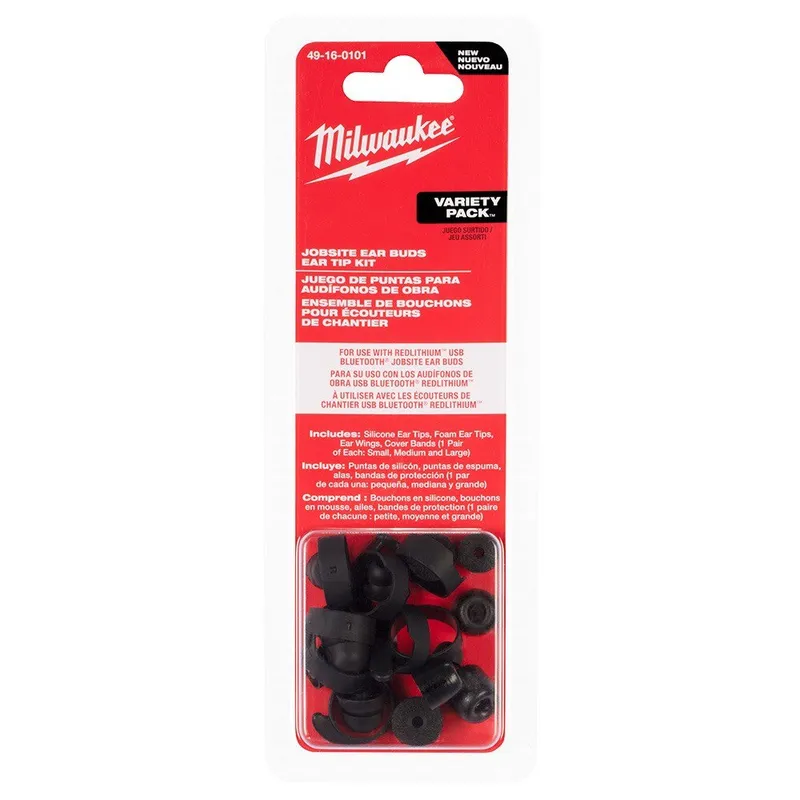 Milwaukee Jobsite Earbuds Ear Tip Kit