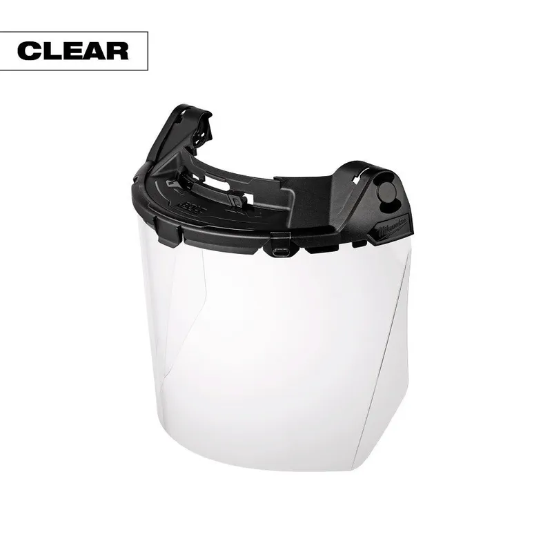 Milwaukee BOLT Task Full Face Shield - Clear Uncoated Lens (Compatible with Milwaukee BOLT Safety Helmets & BOLT Hard Hats)