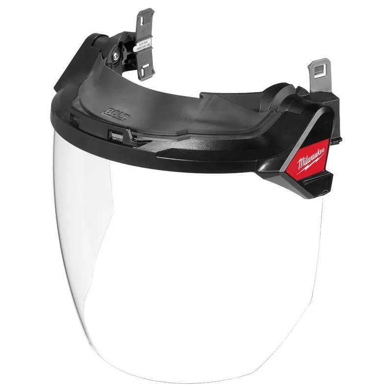 Milwaukee BOLT Gasketed Face Shield - Clear Coat Lens(Fits BOLT Helmets & BOLT Hard Hats)