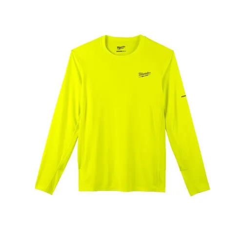Milwaukee WORKSKIN Lightweight Performance LS Shirt, Hi Vis, Medium