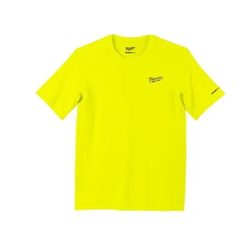 Milwaukee WORKSKIN Lightweight Performance SS Shirt, Hi Vis, Large