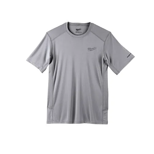 Milwaukee WORKSKIN Lightweight Performance Short Sleeve Shirt, Gray, M