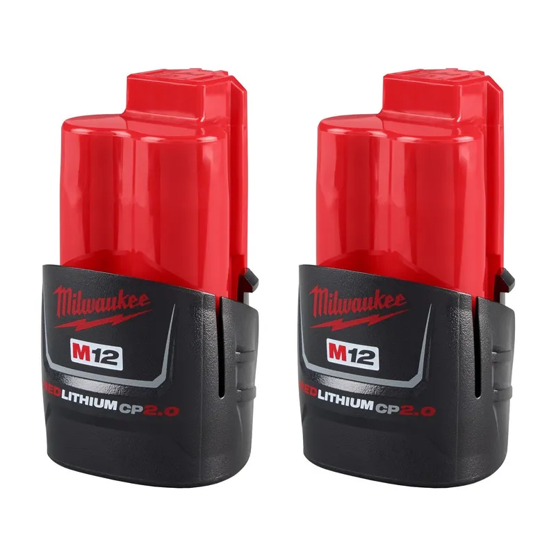 Milwaukee M12 REDLITHIUM CP2.0 Compact Battery (2 Pack)