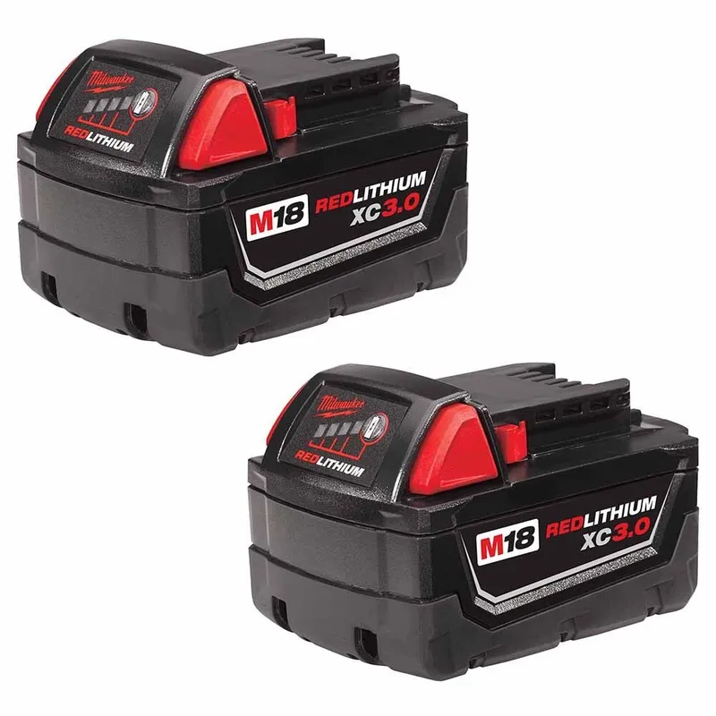 Milwaukee M18 XC High Capacity (3.0 AH) Redlithium Battery Two Pack