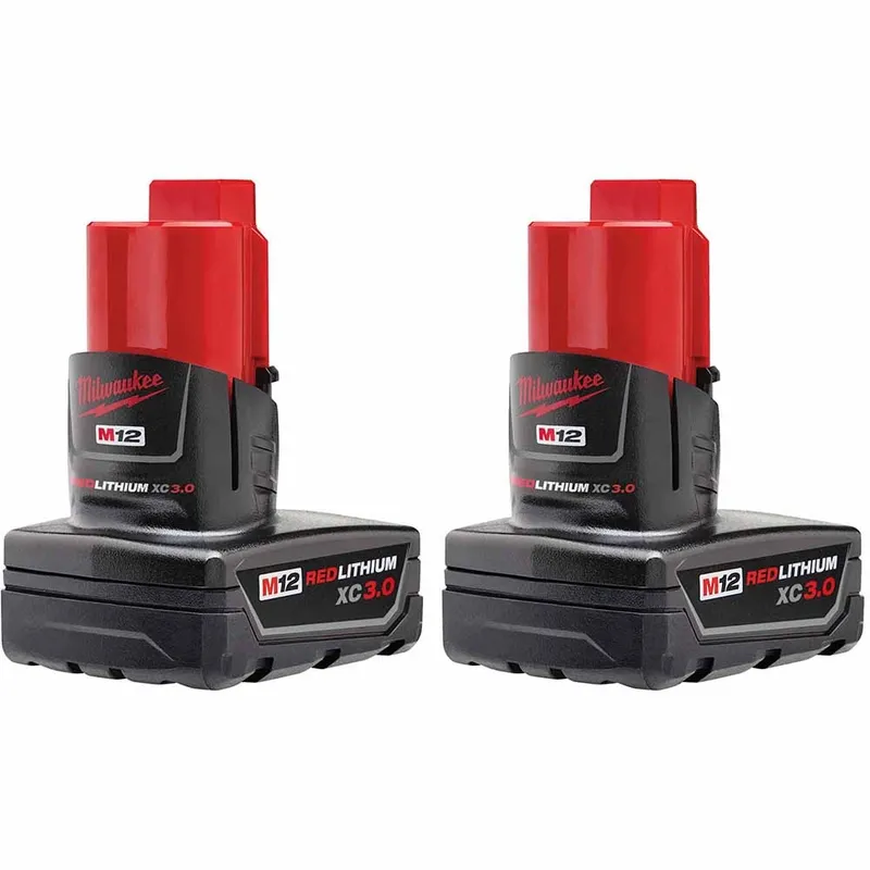 Milwaukee M12 XC High Capacity REDLITHIUM Battery Two Pack