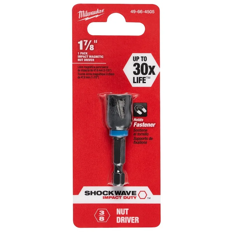 Milwaukee SHOCKWAVE 3/8 X 1-7/8 Impact Magnetic Nut Driver