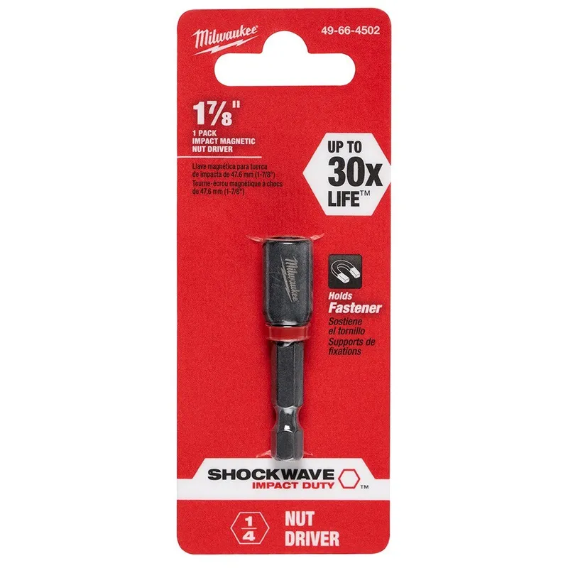 Milwaukee SHOCKWAVE 1/4 X 1-7/8 Impact Magnetic Nut Driver