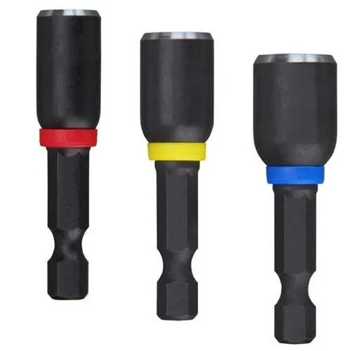 Milwaukee 1-7/8" Shockwave 3-Piece Magnetic Nut Driver Set 1/4", 5/16", and 3/8"