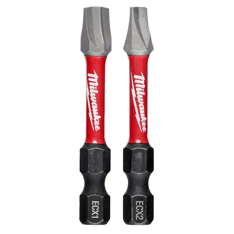 Milwaukee SHOCKWAVE 2PC 2" ECX Impact Bit Set