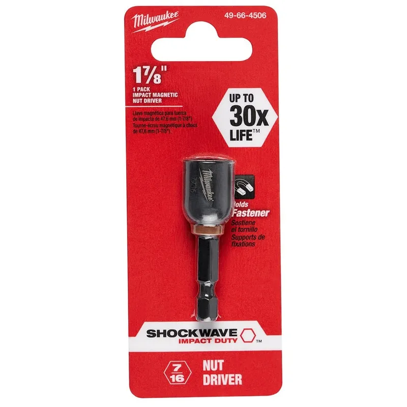 Milwaukee SHOCKWAVE 7/16 X 1-7/8 Impact Magnetic Nut Driver