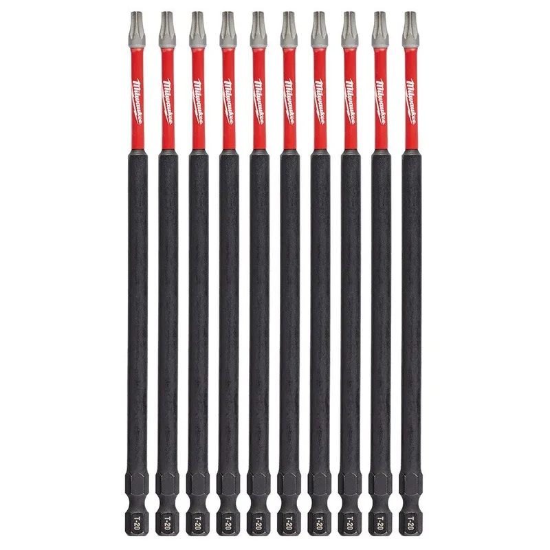 Milwaukee Shockwave 6" T20 10 PK