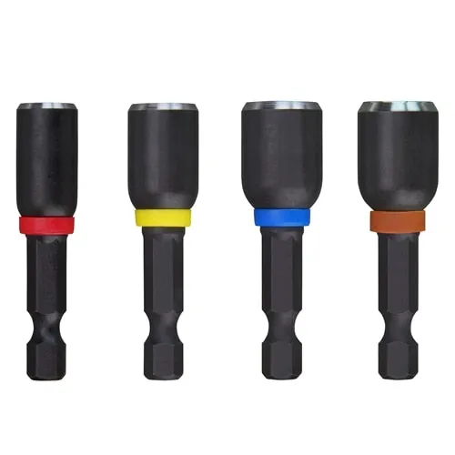 SHOCKWAVE 1-7/8IN MAGN NUTDRIVER (4PK)