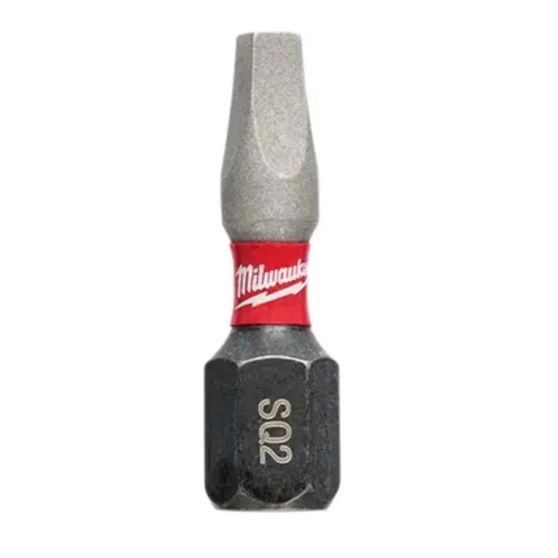 Milwaukee Insert Bit Square Recess #2 Shockwave Impact Duty 1 in. (1 Piece)