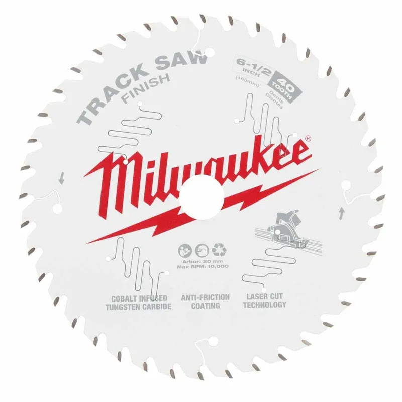 Milwaukee 6-1/2” 40T Finish Track Saw Blade